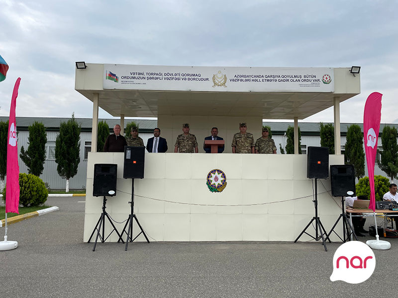 "Nar" Silahlı Qüvvələr Günü münasibətilə hərbçiləri təbrik etdi - FOTOLAR